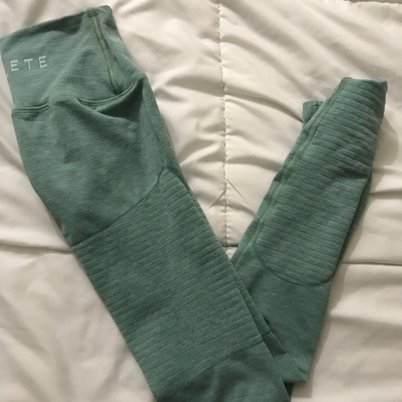 Alphalete Revival Leggings Jade Green XS - Picture 2 of 2